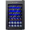 22 Bottle Wine Fridge, 2.6 Cu. ft. Wine Refrigerator with Glass Door and Touch Controls, Black