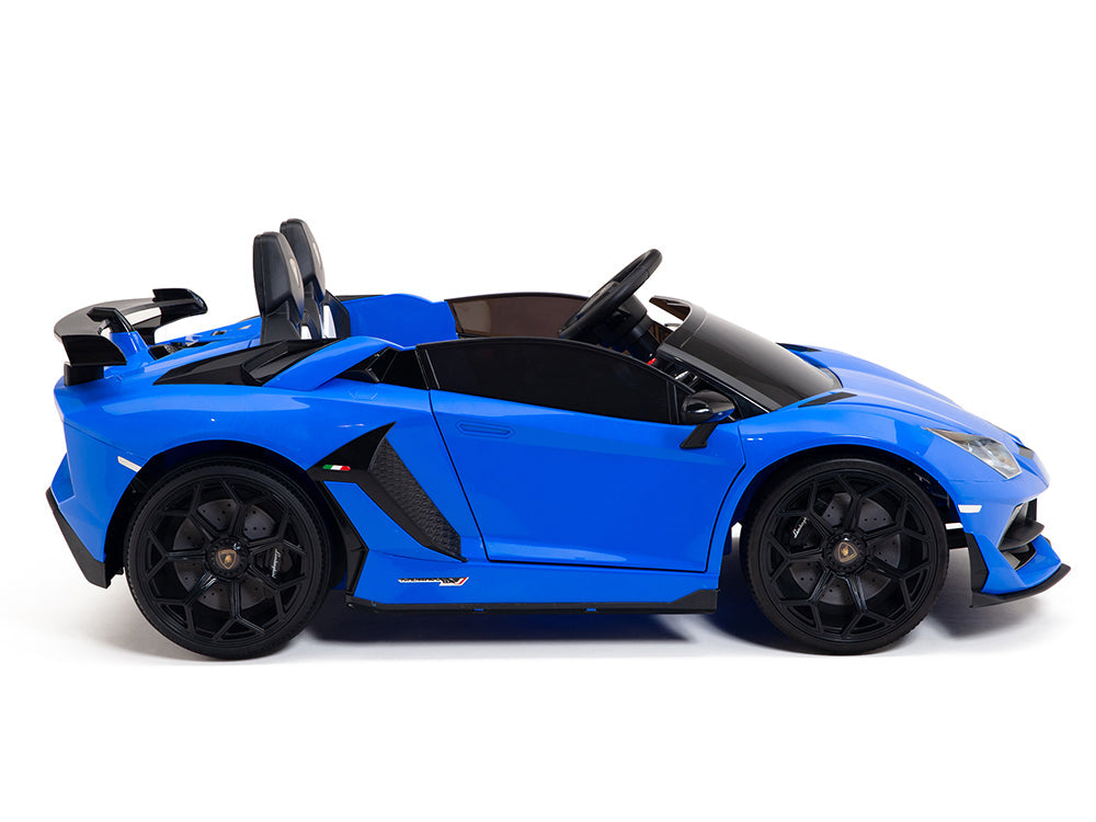 Lamborghini Aventador SVJ Drift Edition 24V Kids Ride-On Car with R/C Parental Remote | Blue