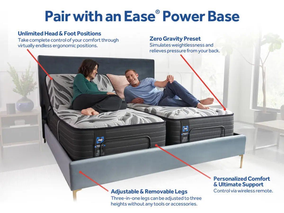 Sealy Posturepedic  Summer Rose  Plush Euro Pillow Top Mattress