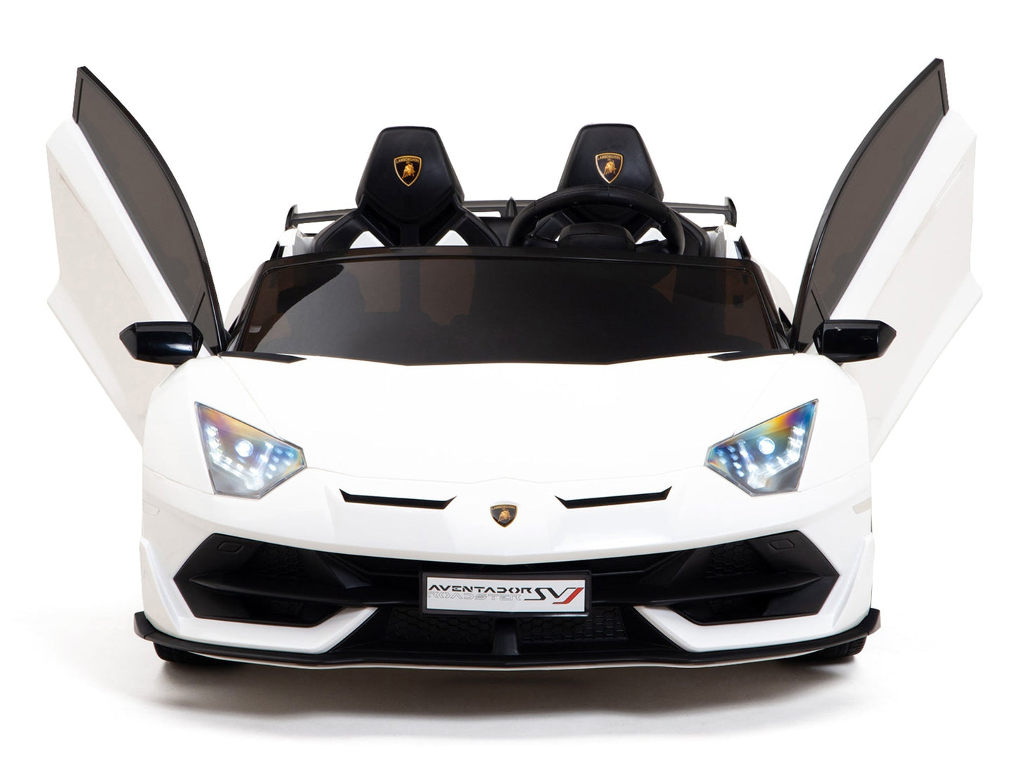 Lamborghini Aventador SVJ Drift Edition 24V Kids Ride-On Car with R/C Parental Remote | White