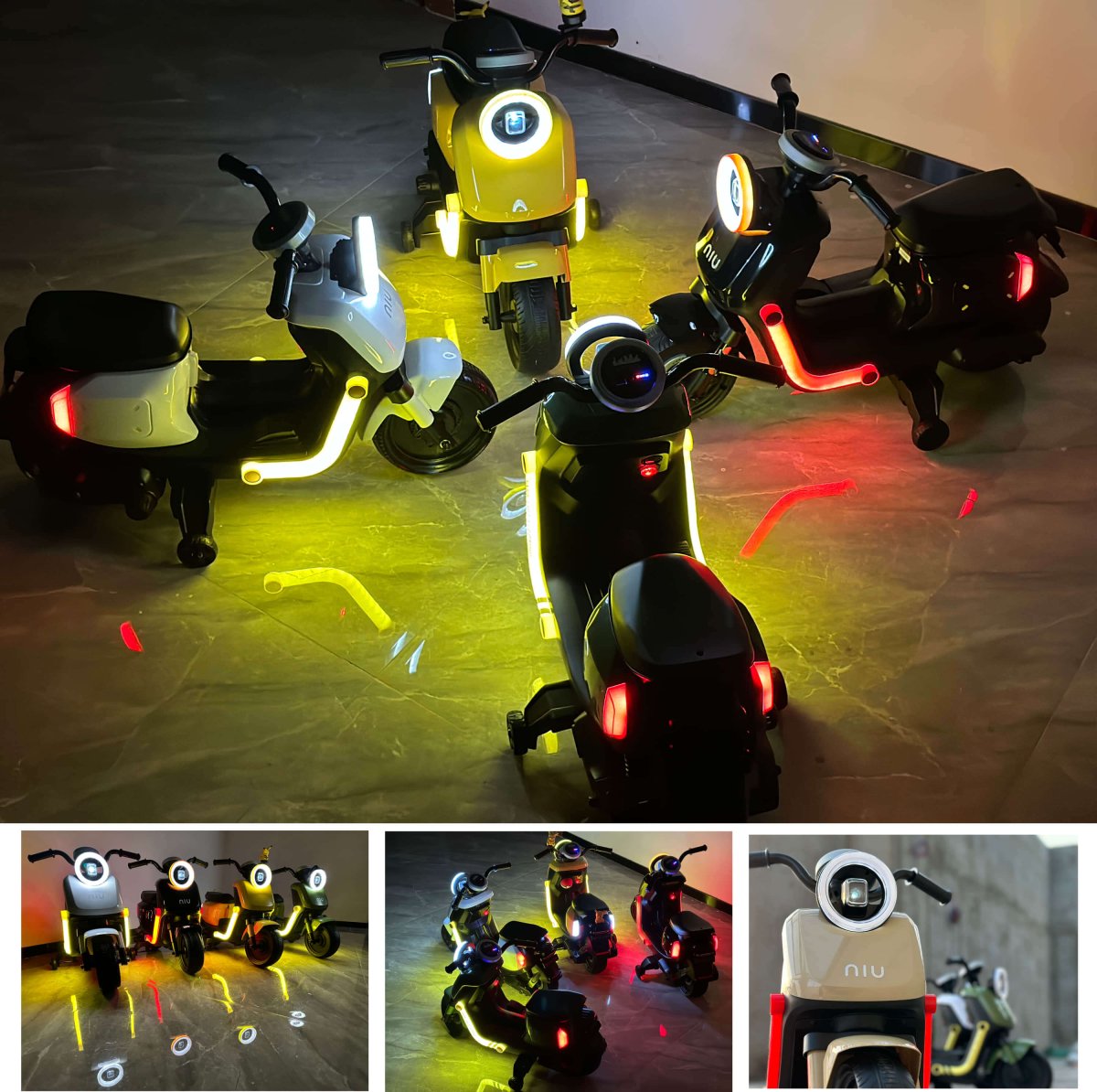 Outdoortoys Electric Ride On Scooter with Trailer