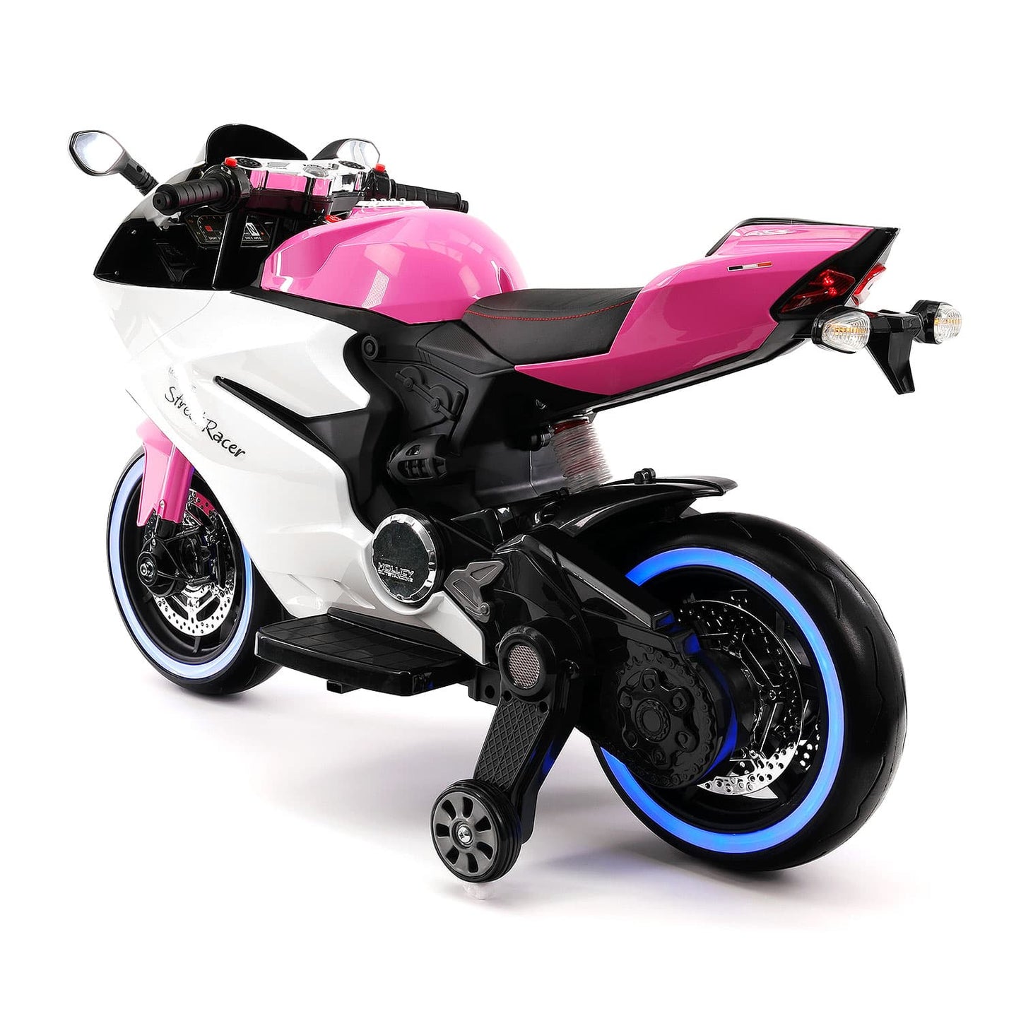 Street Racer 12V Electric Kids Ride-On Motorcycle | Pink