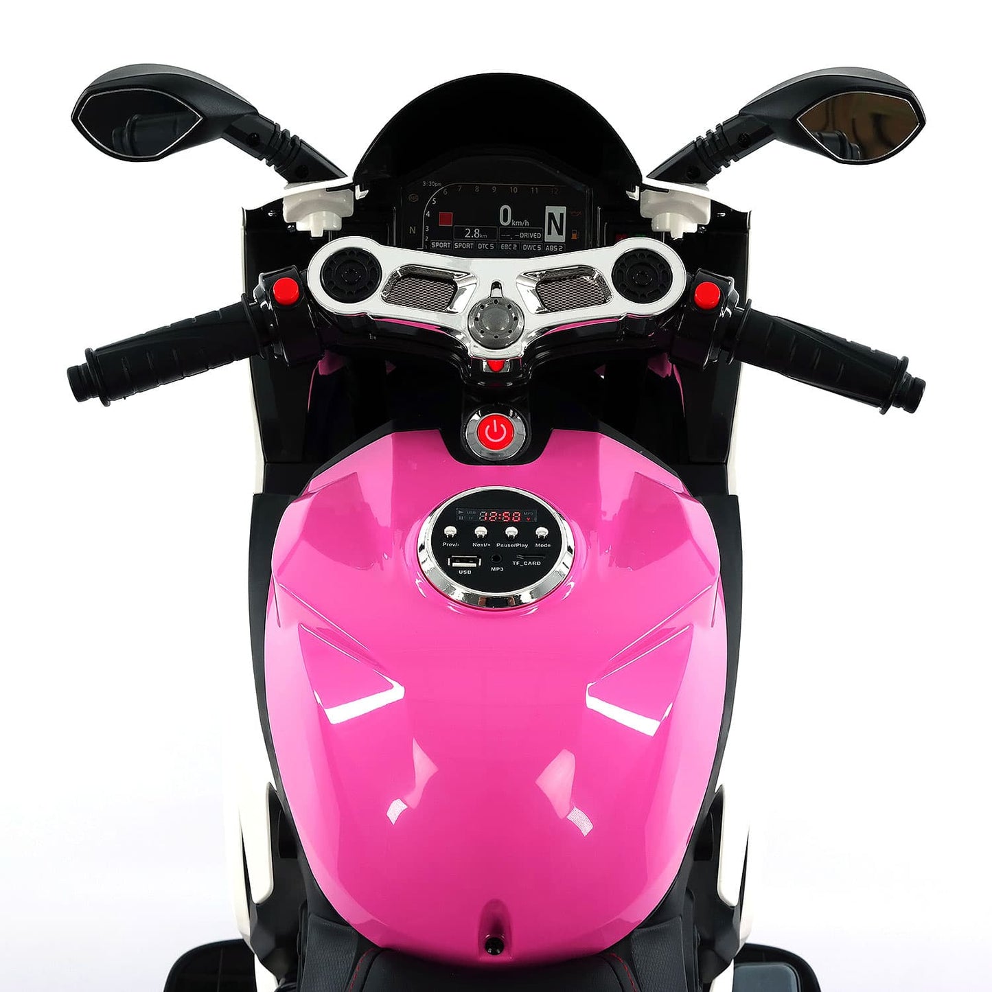 Street Racer 12V Electric Kids Ride-On Motorcycle | Pink