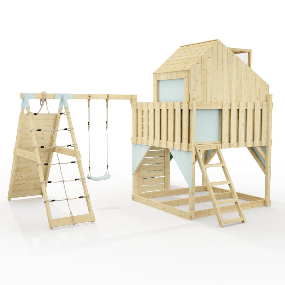 PolarPlay Kids Climbing Tower & Playhouse - Climb & Swing Ragna Mist