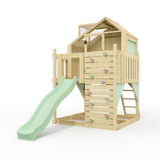 PolarPlay Kids Scandinavian Style Climbing Platform & Playhouse - Astrid Sage