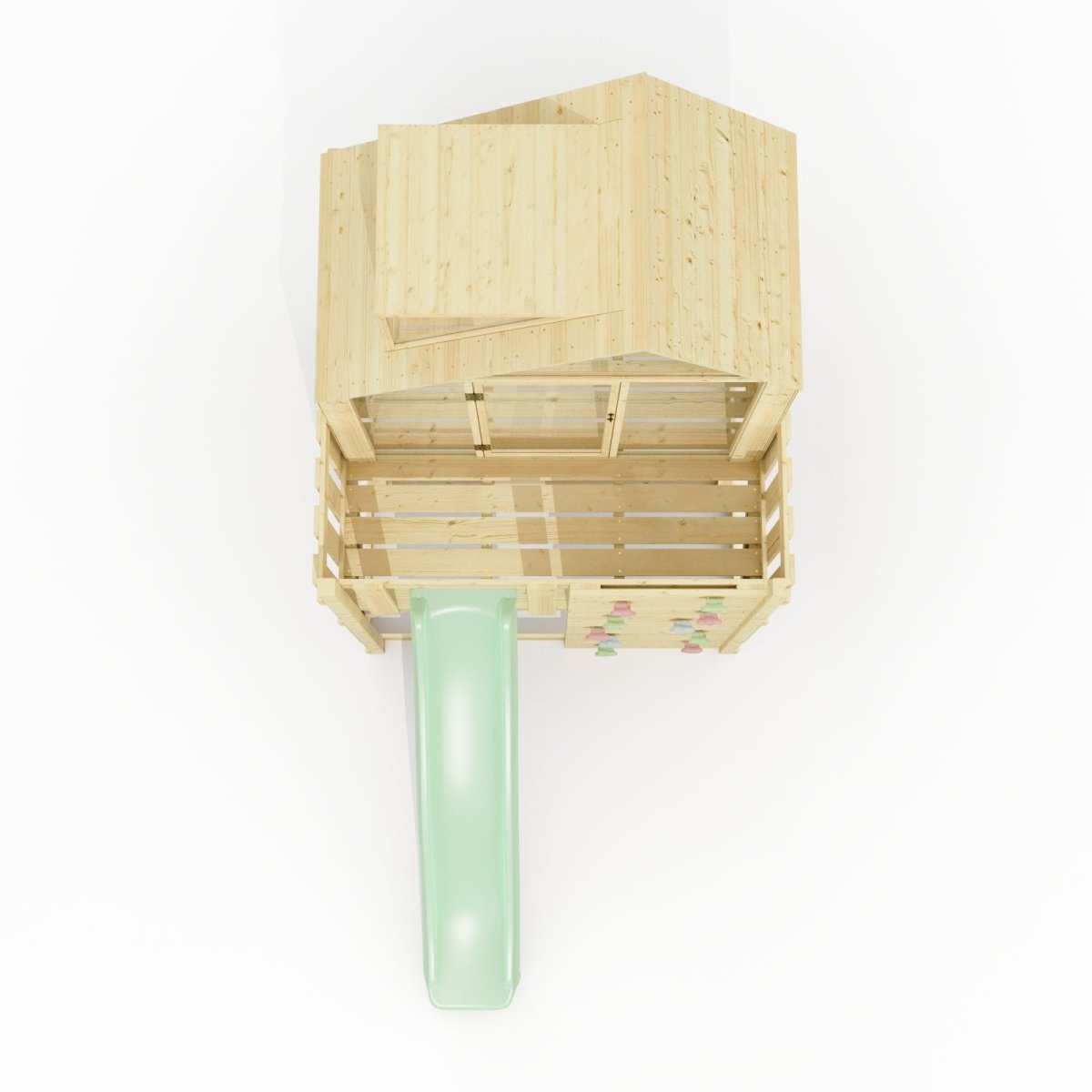 PolarPlay Kids Scandinavian Style Climbing Platform & Playhouse - Astrid Sage