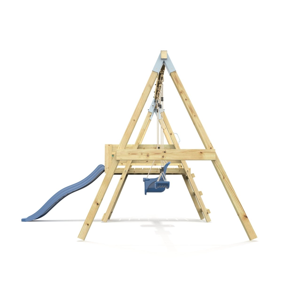PolarPlay Premium Double Swing Set with Slide