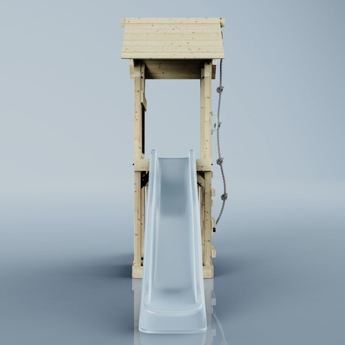 PolarPlay Tower Kids Wooden Climbing Frame - Yarin Mist