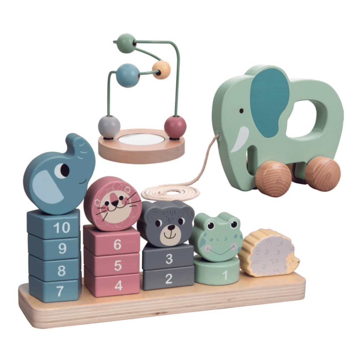 PolarPlay Wooden Early Education Toy Set - Counting