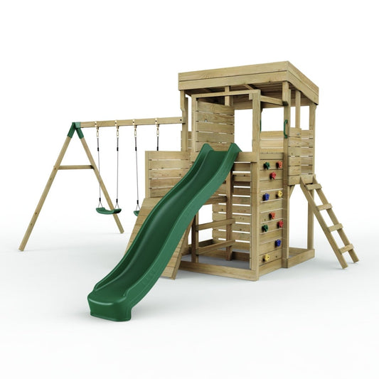 ClassicPlay Sentinel XL Lookout Tower with 3 Decks, Double Swing and Slide