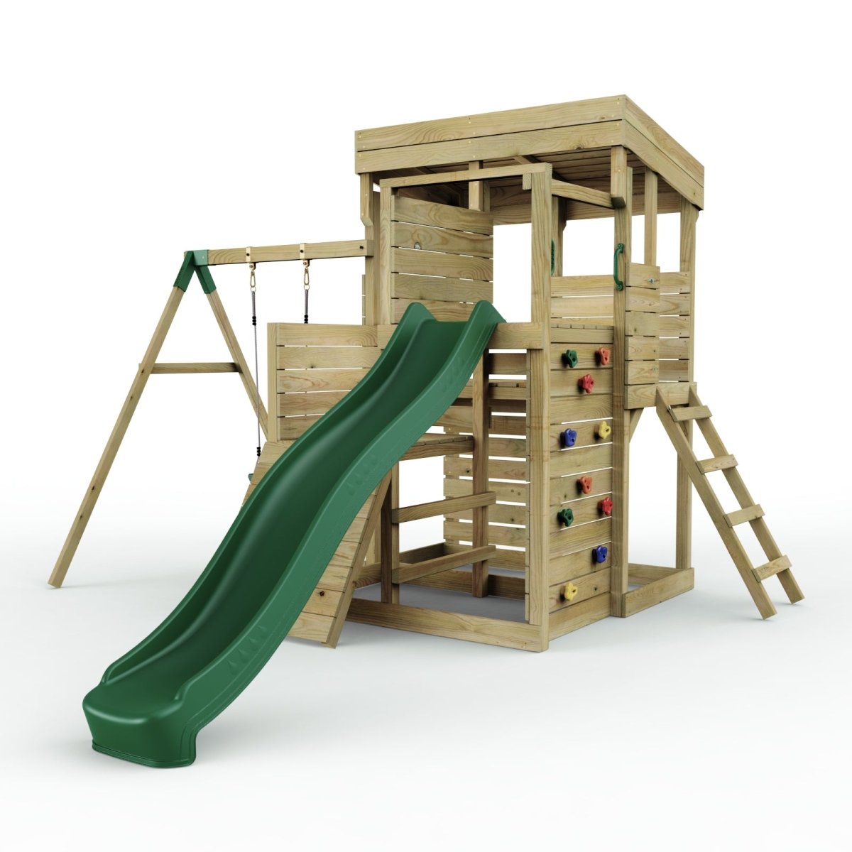 ClassicPlay Sentinel XL Lookout Tower with 3 Decks, Single Swing and Slide