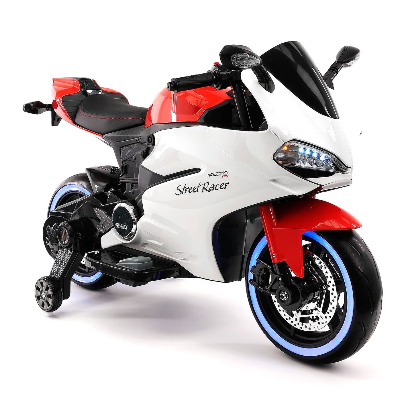 Street Racer 12V Electric Kids Ride-On Motorcycle | Red