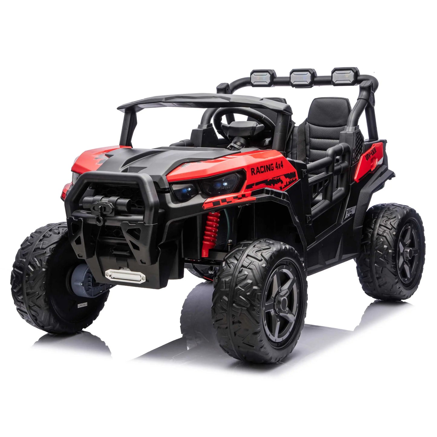 Trail Rider 24V 4WD Kids Ride-On UTV with R/C Parental Remote | Red