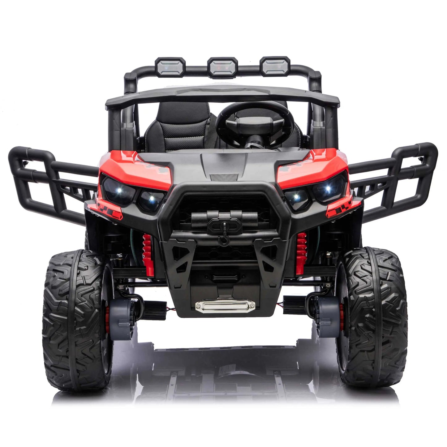 Trail Rider 24V 4WD Kids Ride-On UTV with R/C Parental Remote | Red