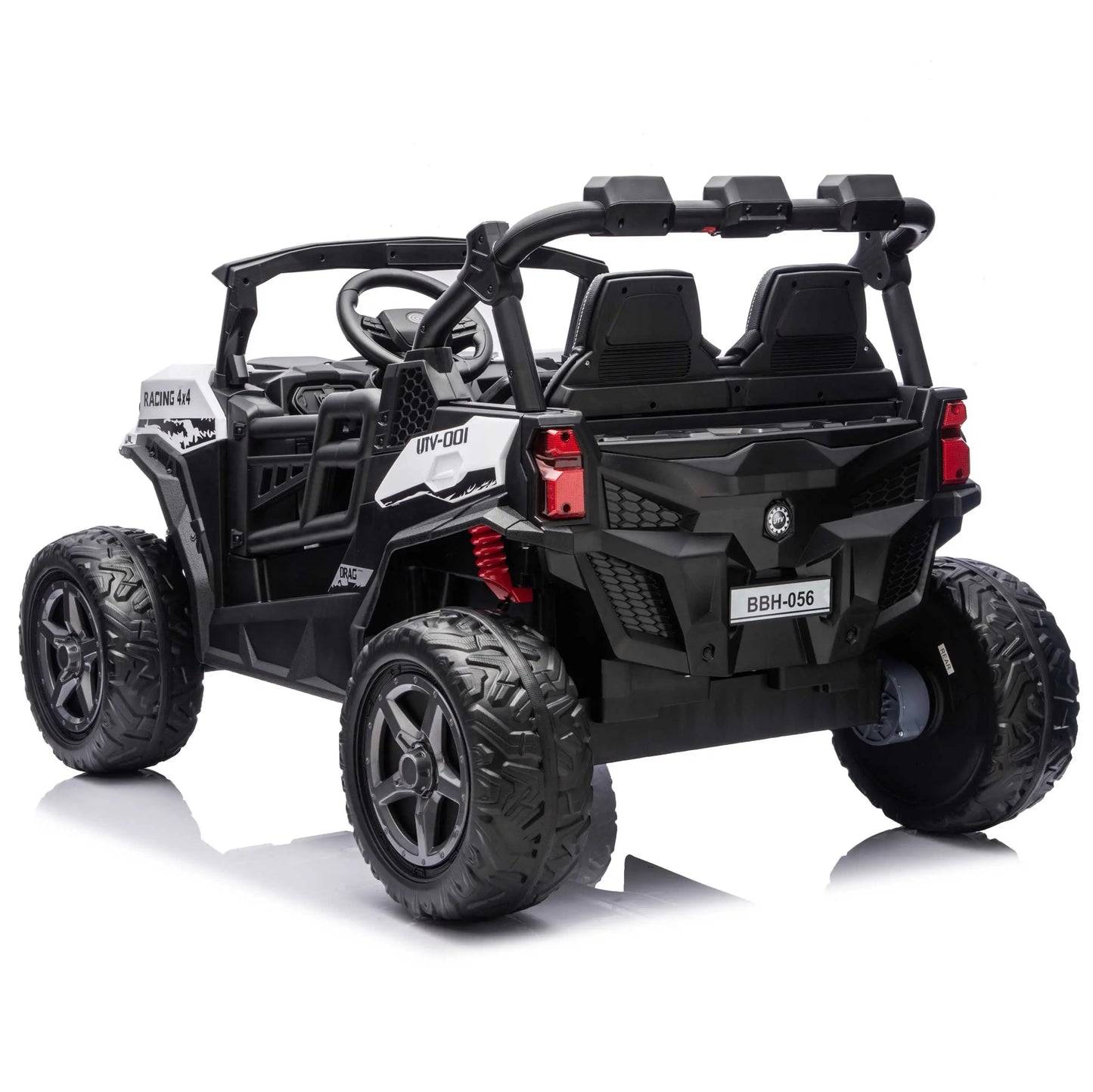 Trail Rider 24V 4WD Kids Ride-On UTV with R/C Parental Remote | White
