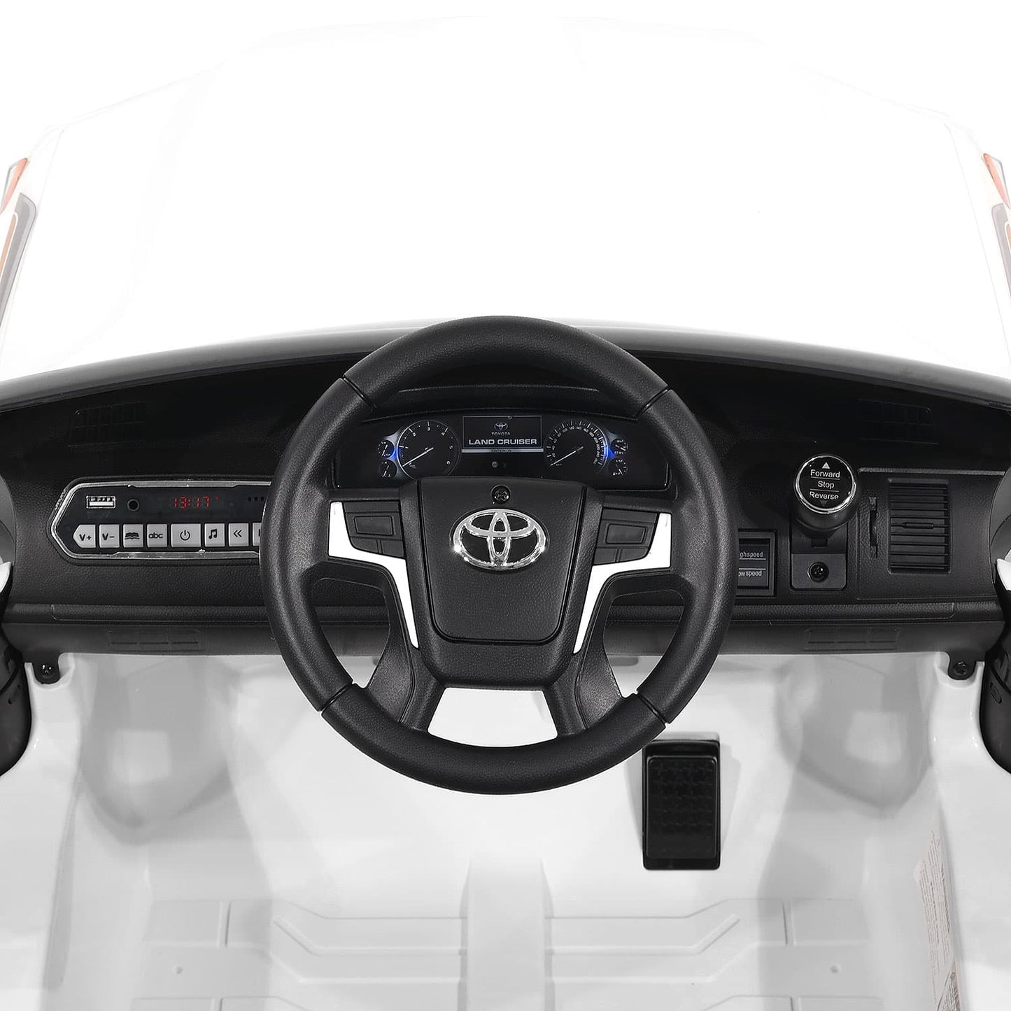 Toyota Land Cruiser 12V Kids Ride-On Car with R/C Parental Remote | Black