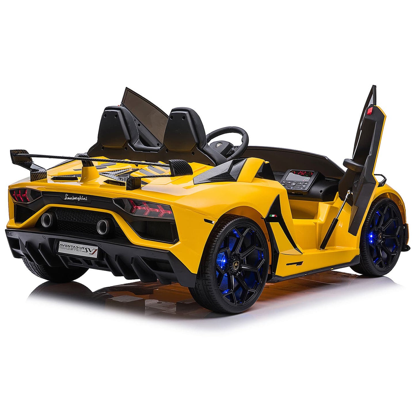 Lamborghini Aventador SVJ 24V Kids Ride-On Car with R/C Parental Remote | Yellow